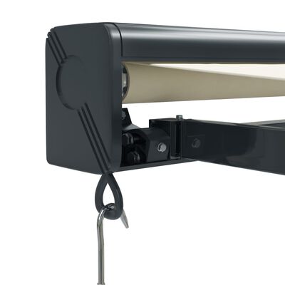Markise kremhvit med elektrisk motor 4,5x3 m