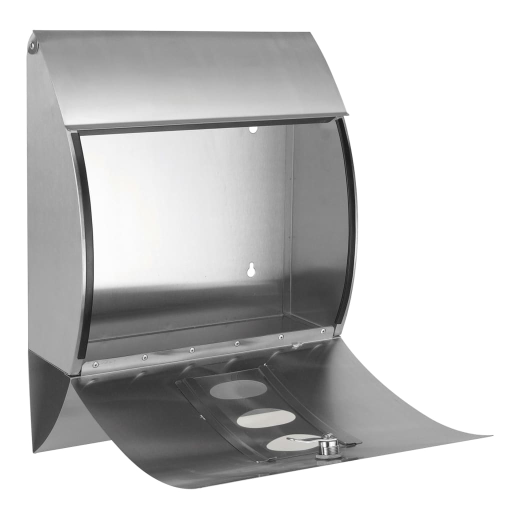 Postkasse rustfritt stål 30x12x40 cm