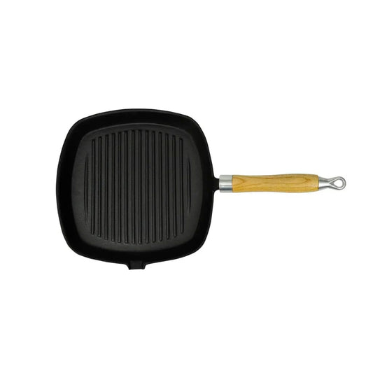 Grillstekepanne i støpejern 20x20 cm