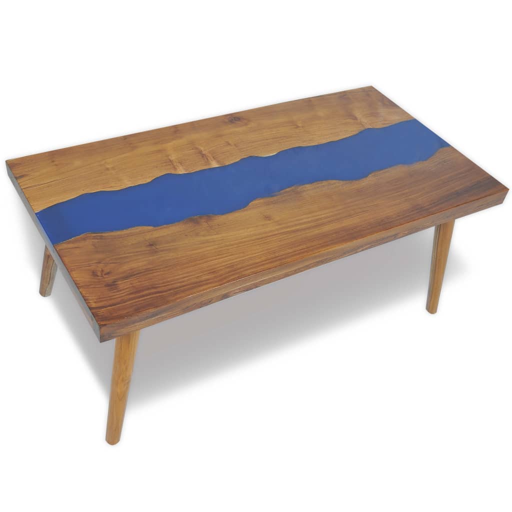 Salongbord Teak Harpiks 100x50x40 cm