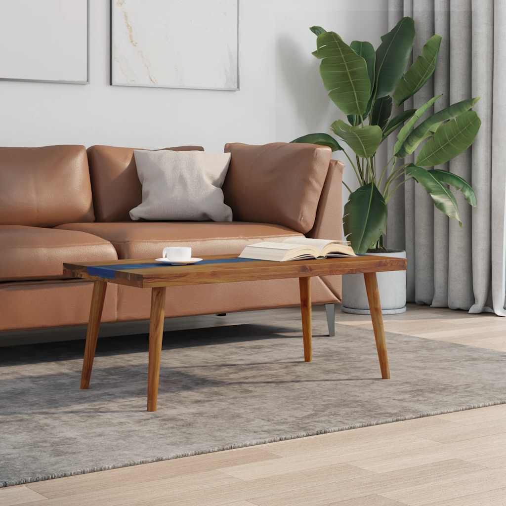 Salongbord Teak Harpiks 100x50x40 cm