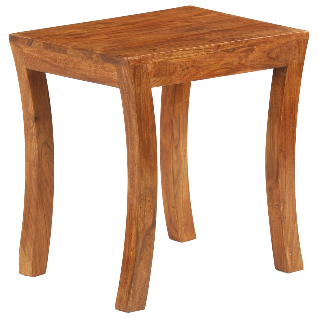 Stablebordsett 3 deler heltre akasie 50x35x50 cm brun