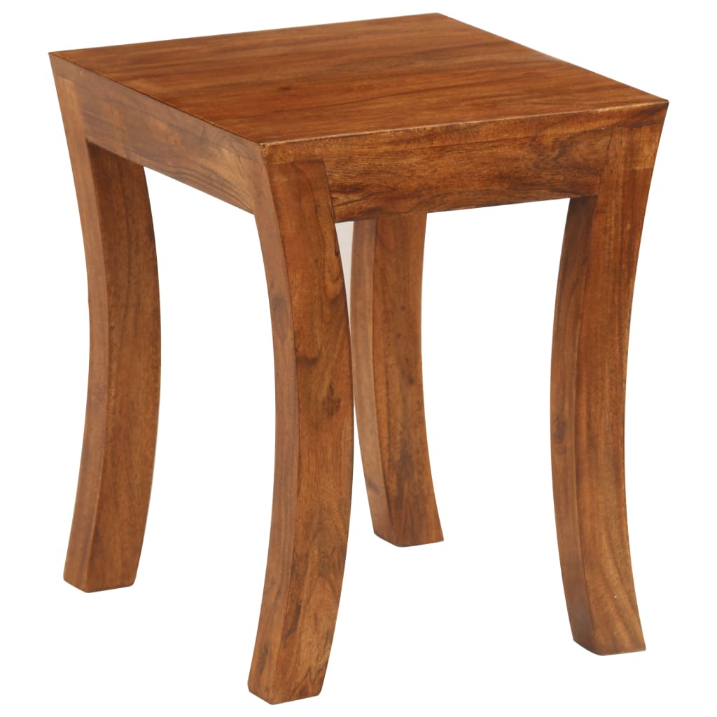 Stablebordsett 3 deler heltre akasie 50x35x50 cm brun