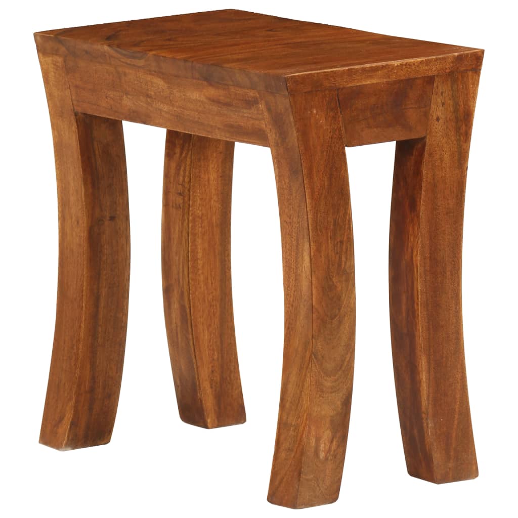 Stablebordsett 3 deler heltre akasie 50x35x50 cm brun