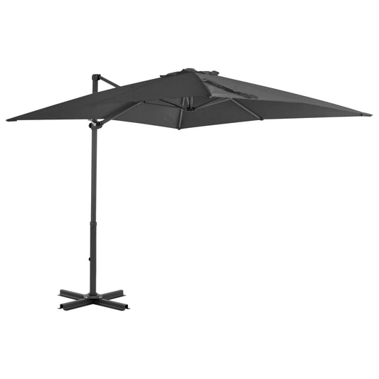 Hengende hageparasoll med aluminiumsstang antrasitt 250x250 cm