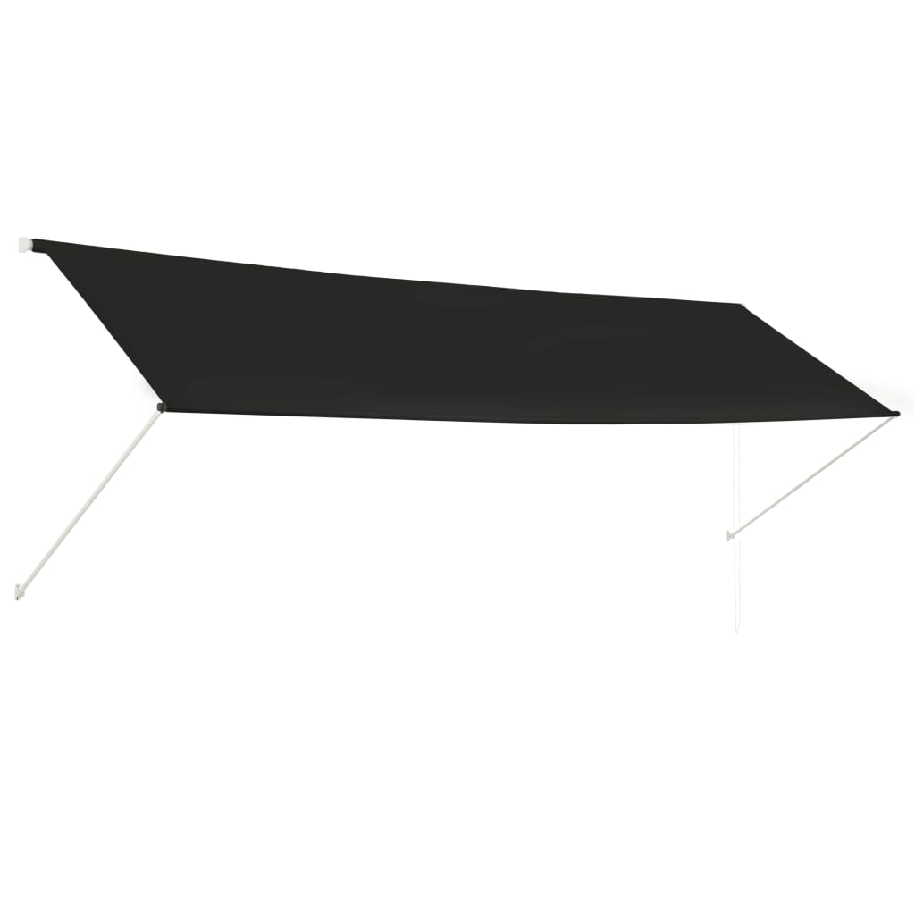 Uttrekkbar markise 400x150 cm antrasitt