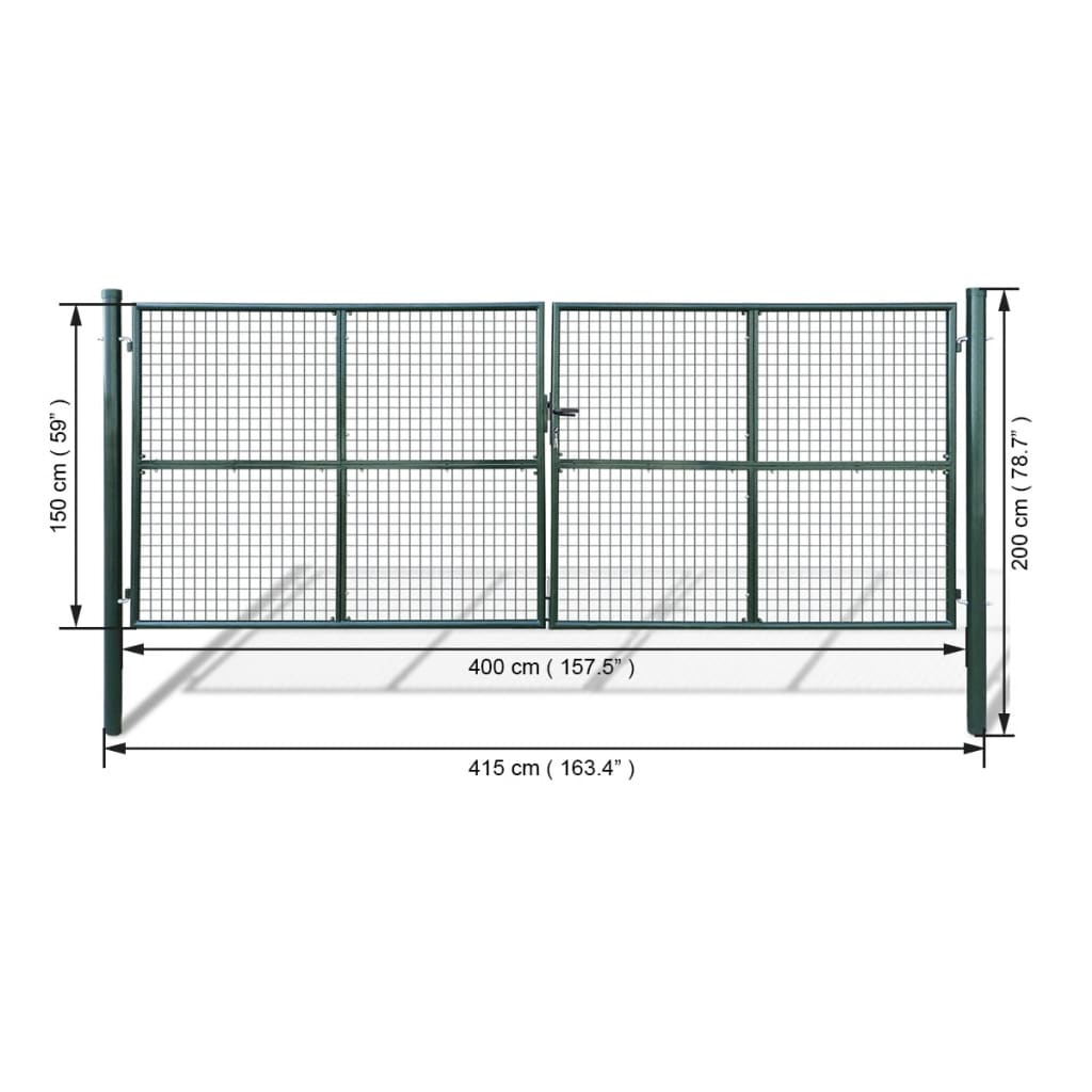 Hageport i netting 415x200 cm / 400x150 cm