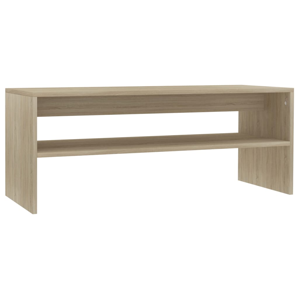 Salongbord sonoma eik 100x40x40 cm konstruert tre
