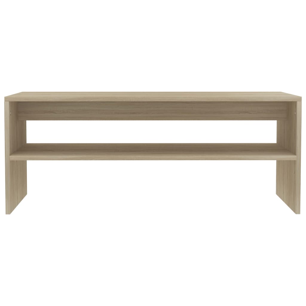 Salongbord sonoma eik 100x40x40 cm konstruert tre