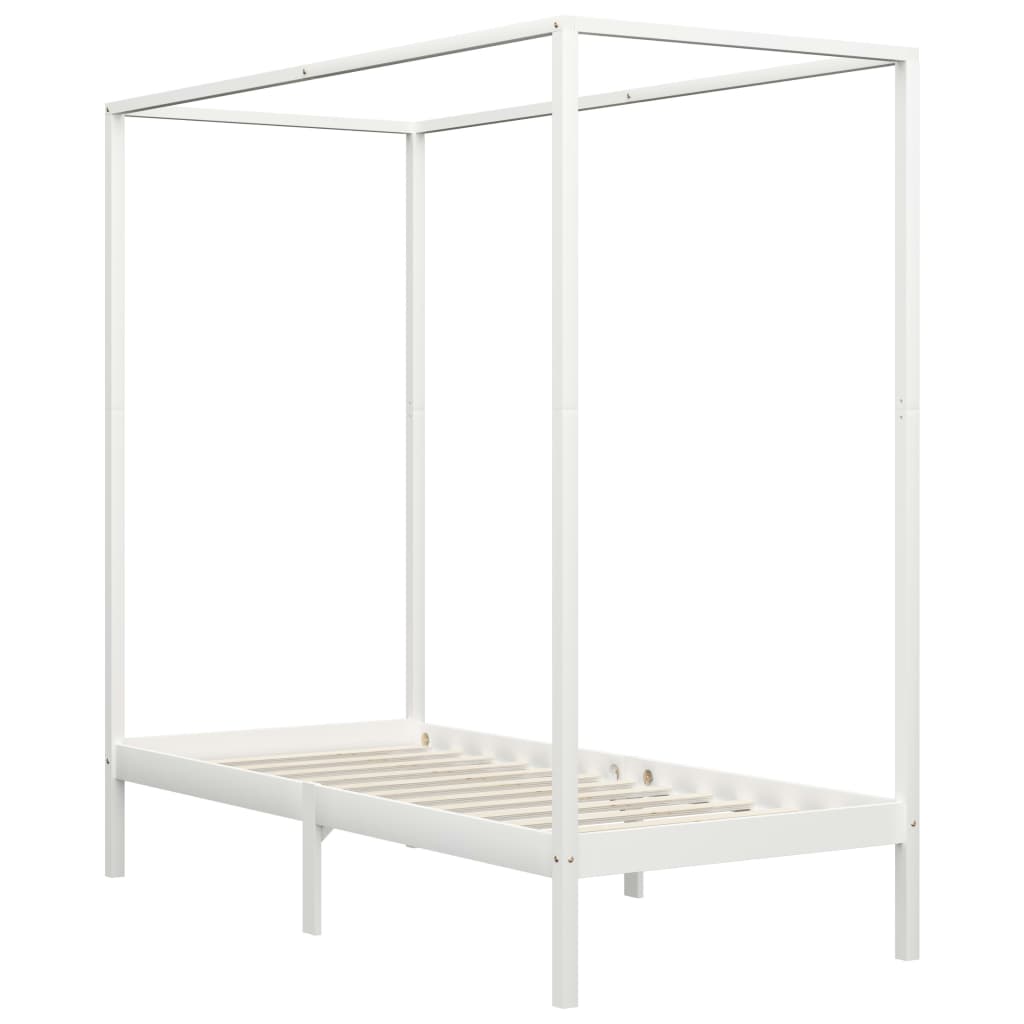 Himmelsengeramme heltre furu hvit 90x200 cm