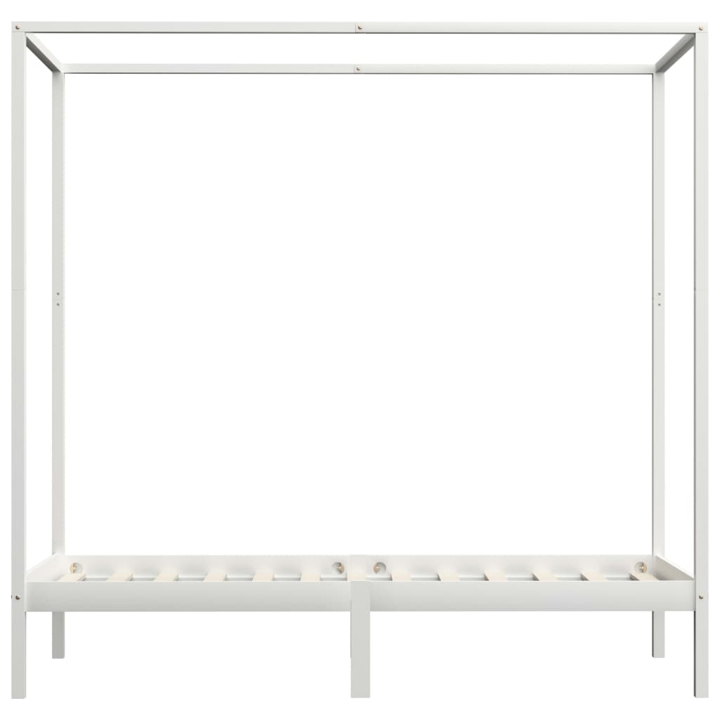 Himmelsengeramme heltre furu hvit 90x200 cm