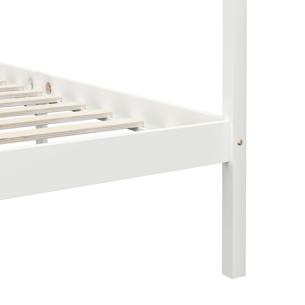 Himmelsengeramme heltre furu hvit 90x200 cm
