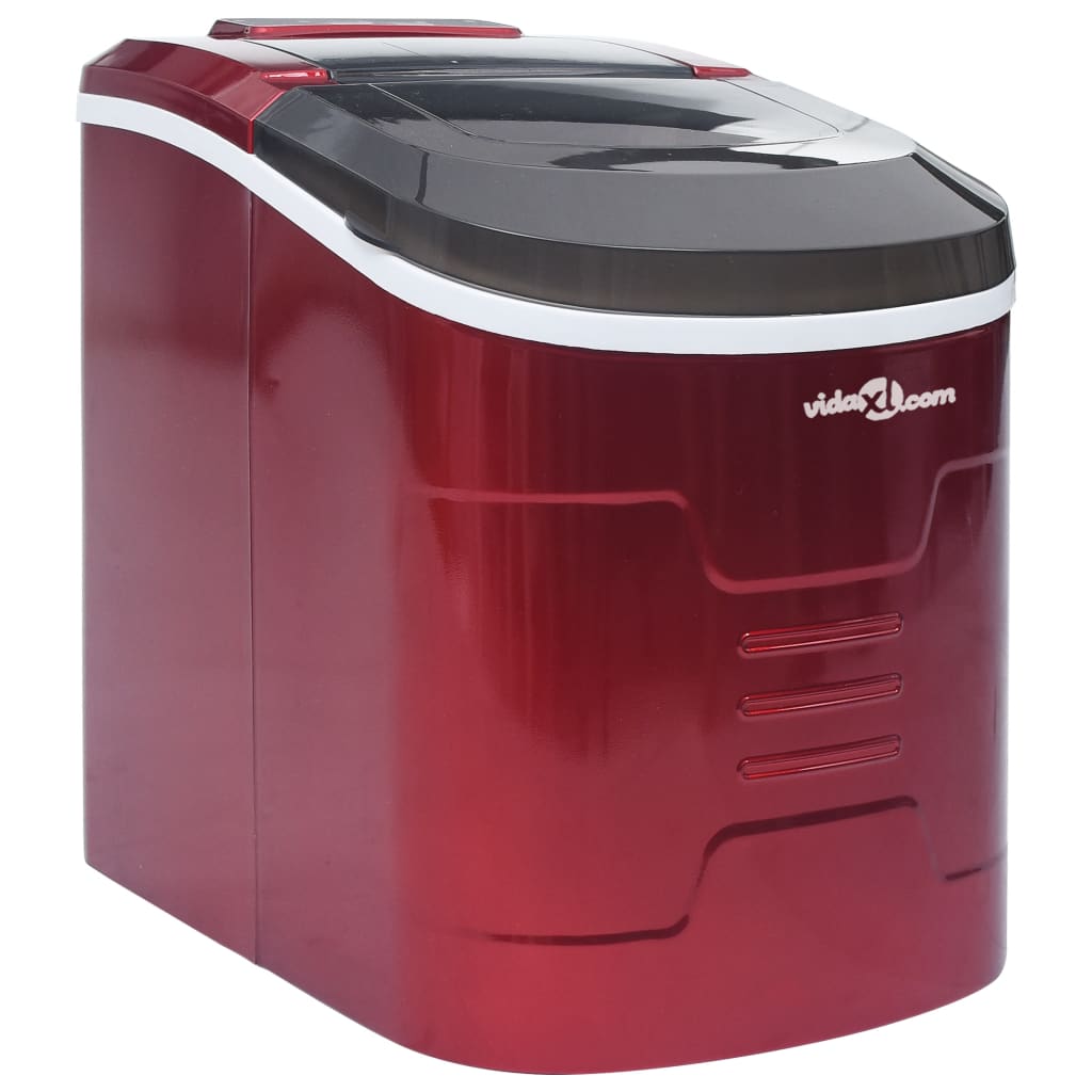Isbitmaskin 2,4 L 15 kg / 24 t rød