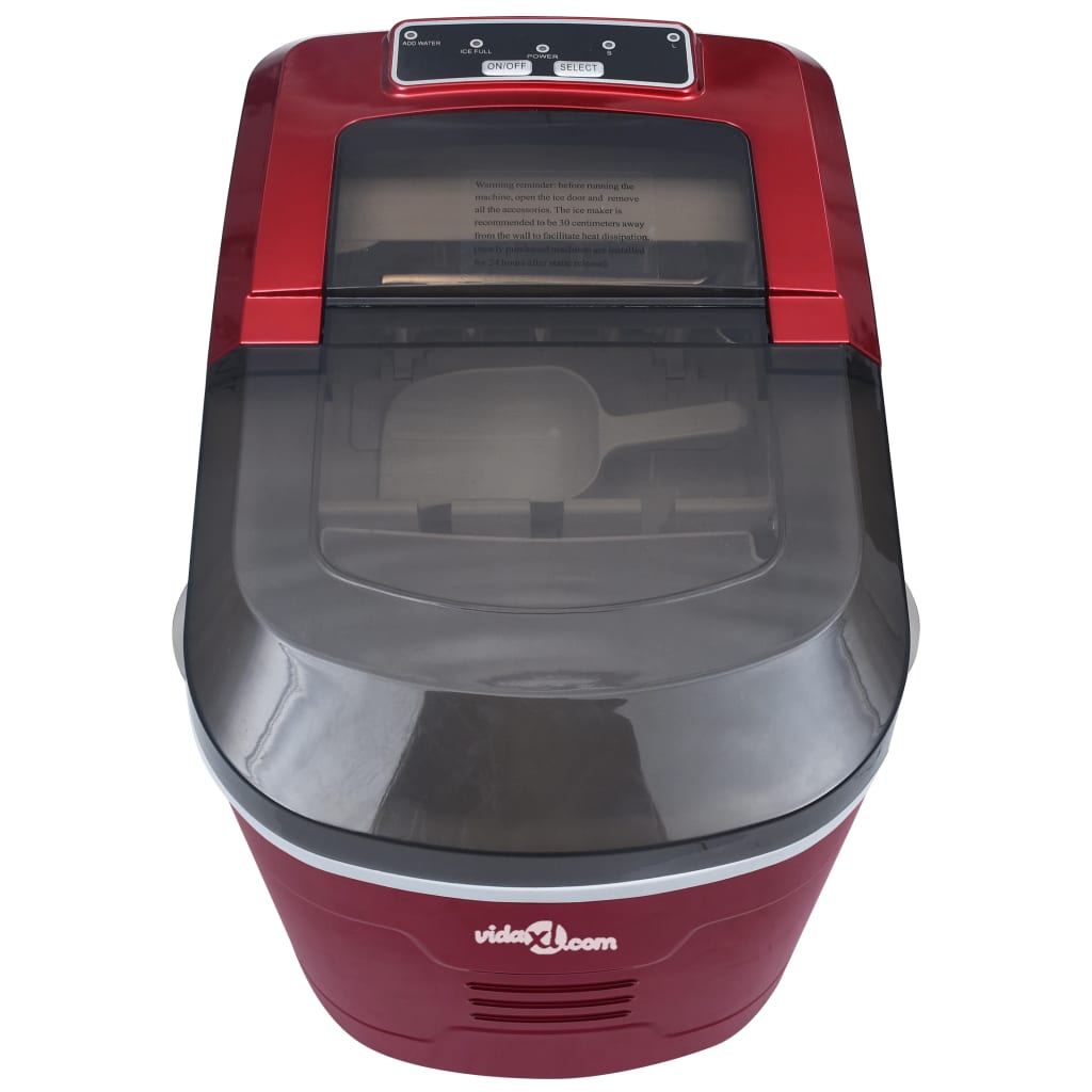Isbitmaskin 2,4 L 15 kg / 24 t rød