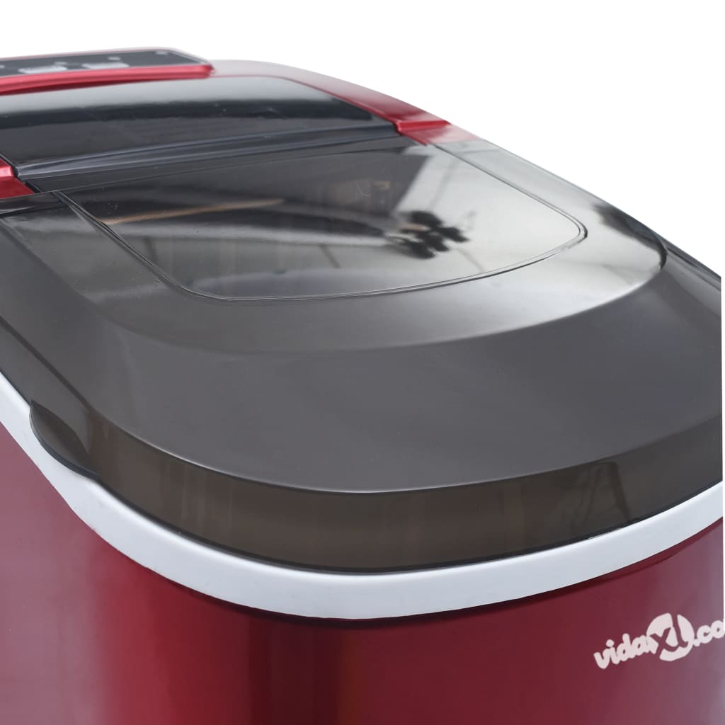 Isbitmaskin 2,4 L 15 kg / 24 t rød
