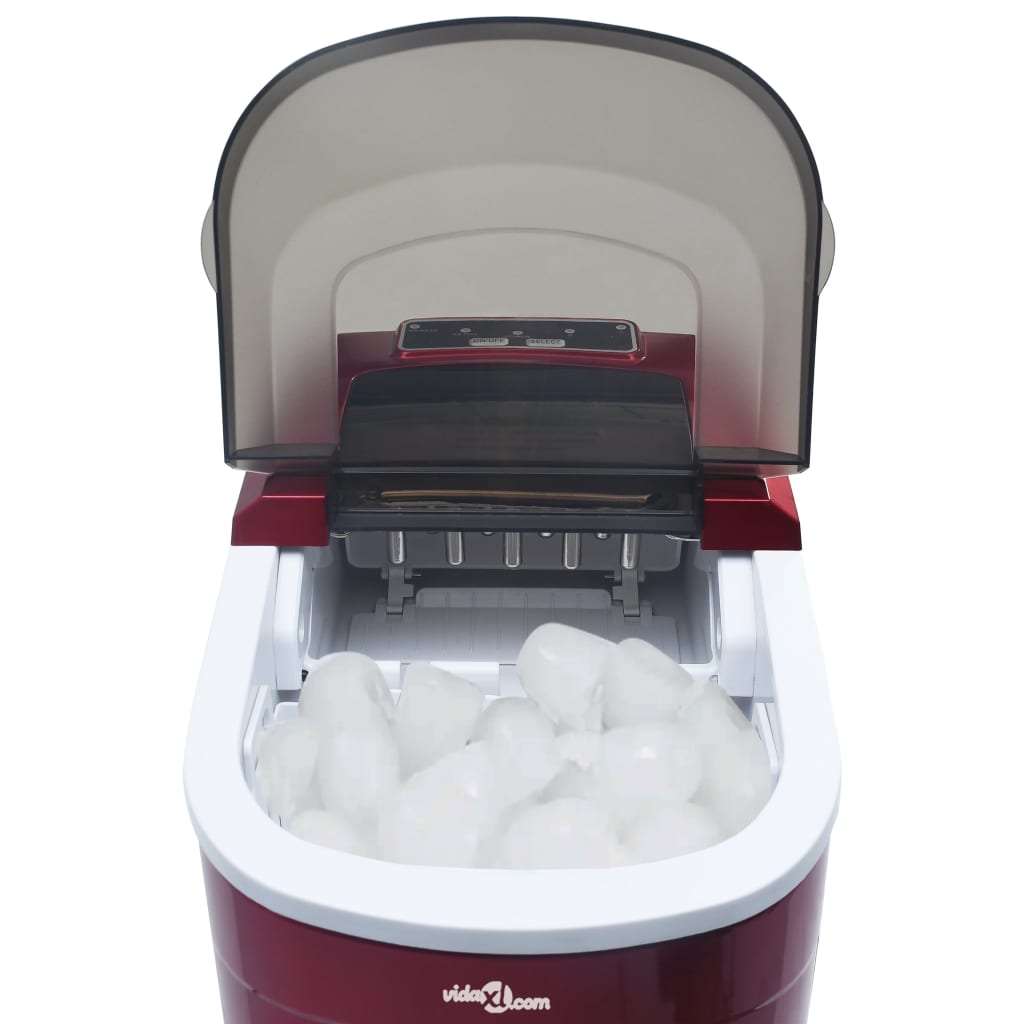 Isbitmaskin 2,4 L 15 kg / 24 t rød