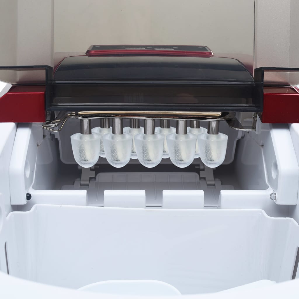 Isbitmaskin 2,4 L 15 kg / 24 t rød