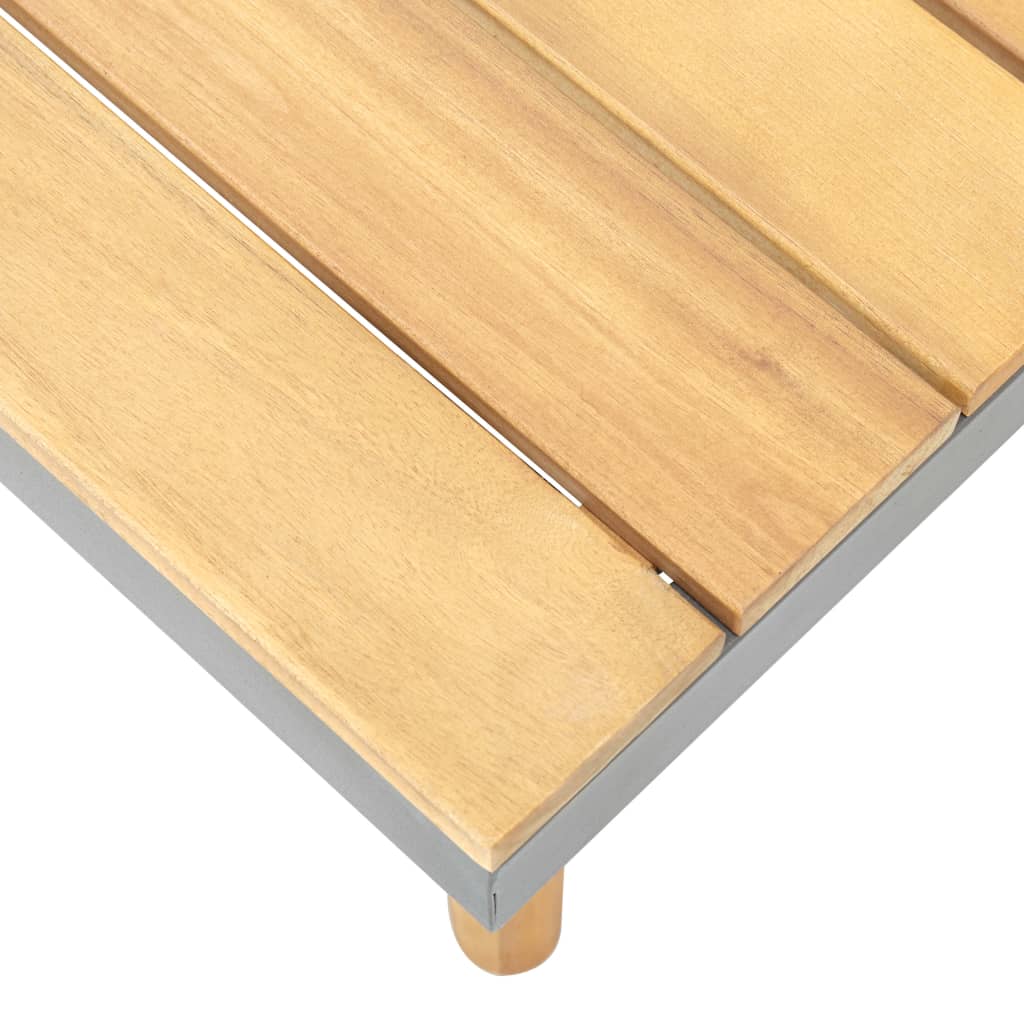 Hagesalongbord 60x60x31,5 cm heltre akasie