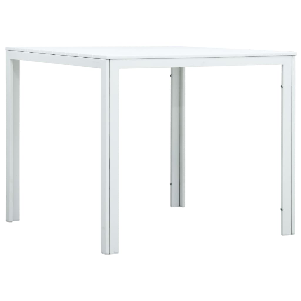 Salongbord hvit 78x78x74 cm HDPE treutseende