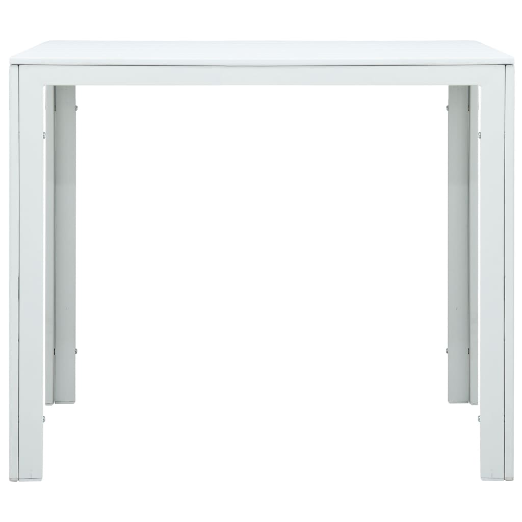 Salongbord hvit 78x78x74 cm HDPE treutseende