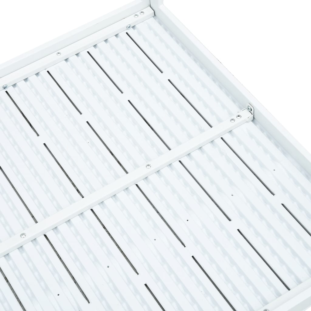 Salongbord hvit 78x78x74 cm HDPE treutseende