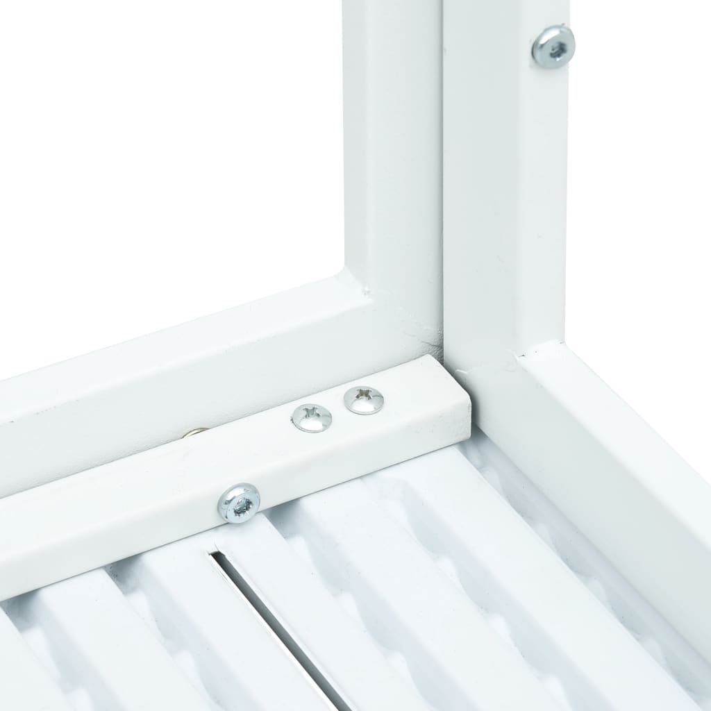 Salongbord hvit 78x78x74 cm HDPE treutseende