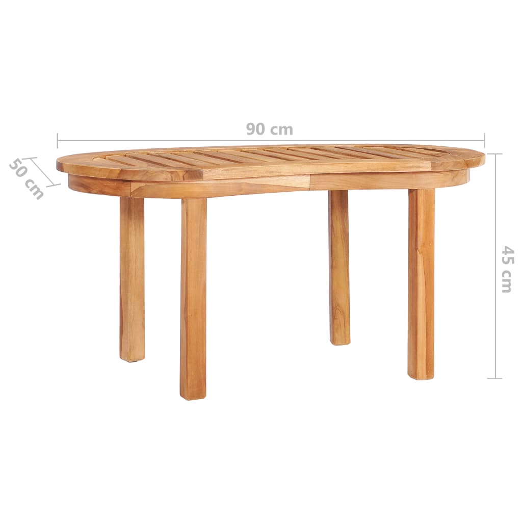 Salongbord 90x50x45 cm heltre teak