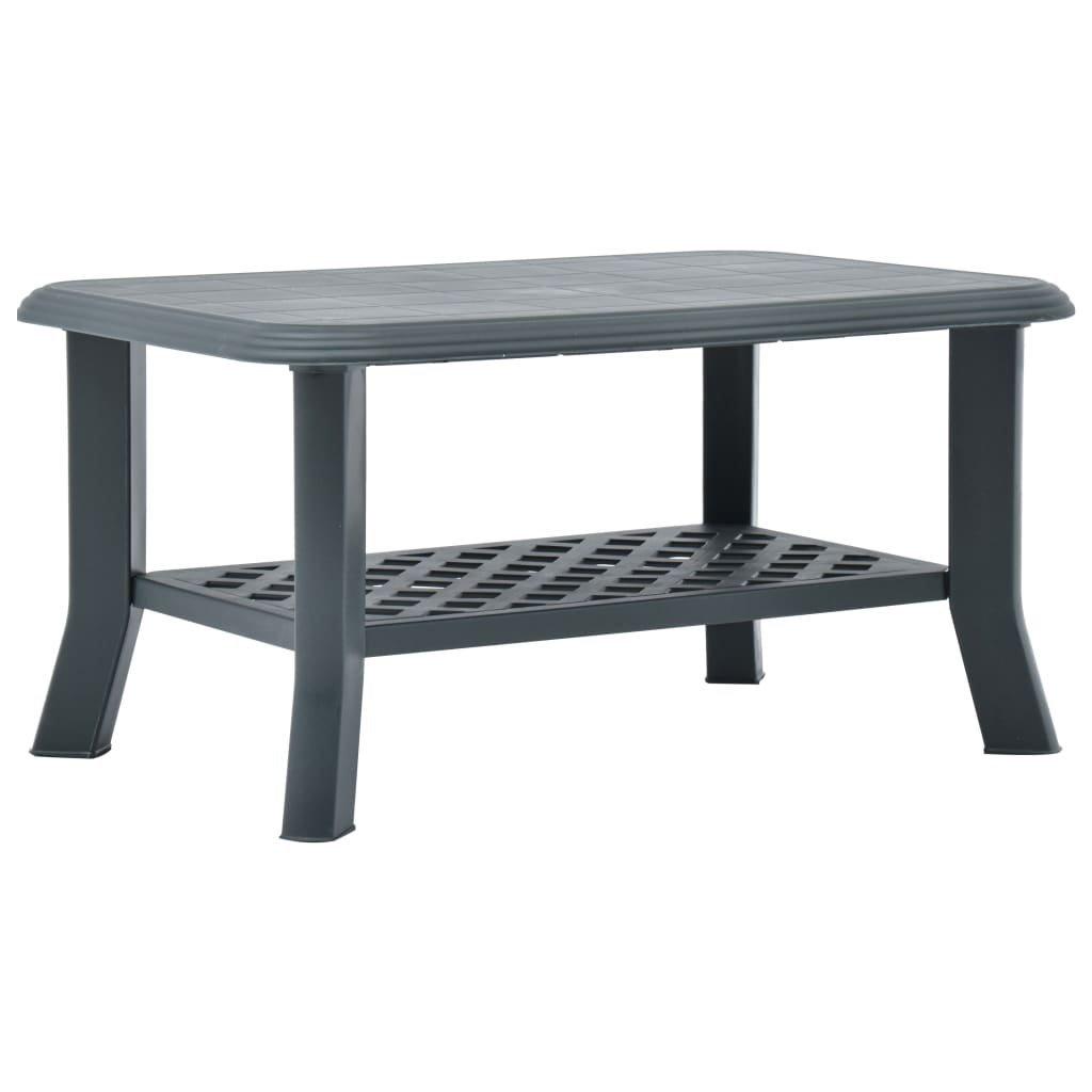 Salongbord grønn 90x60x46 cm plast