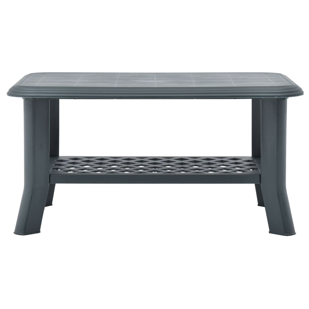 Salongbord grønn 90x60x46 cm plast