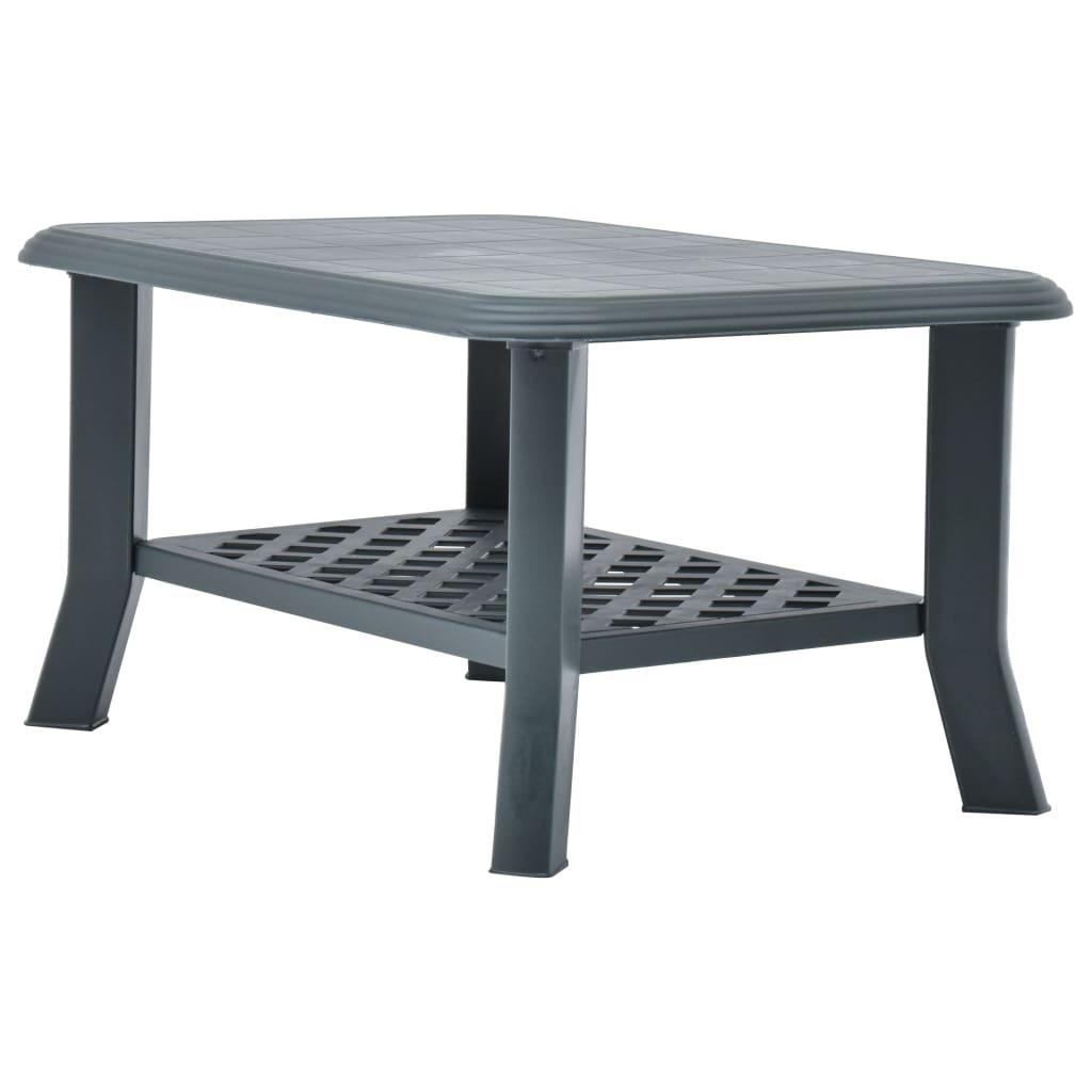 Salongbord grønn 90x60x46 cm plast