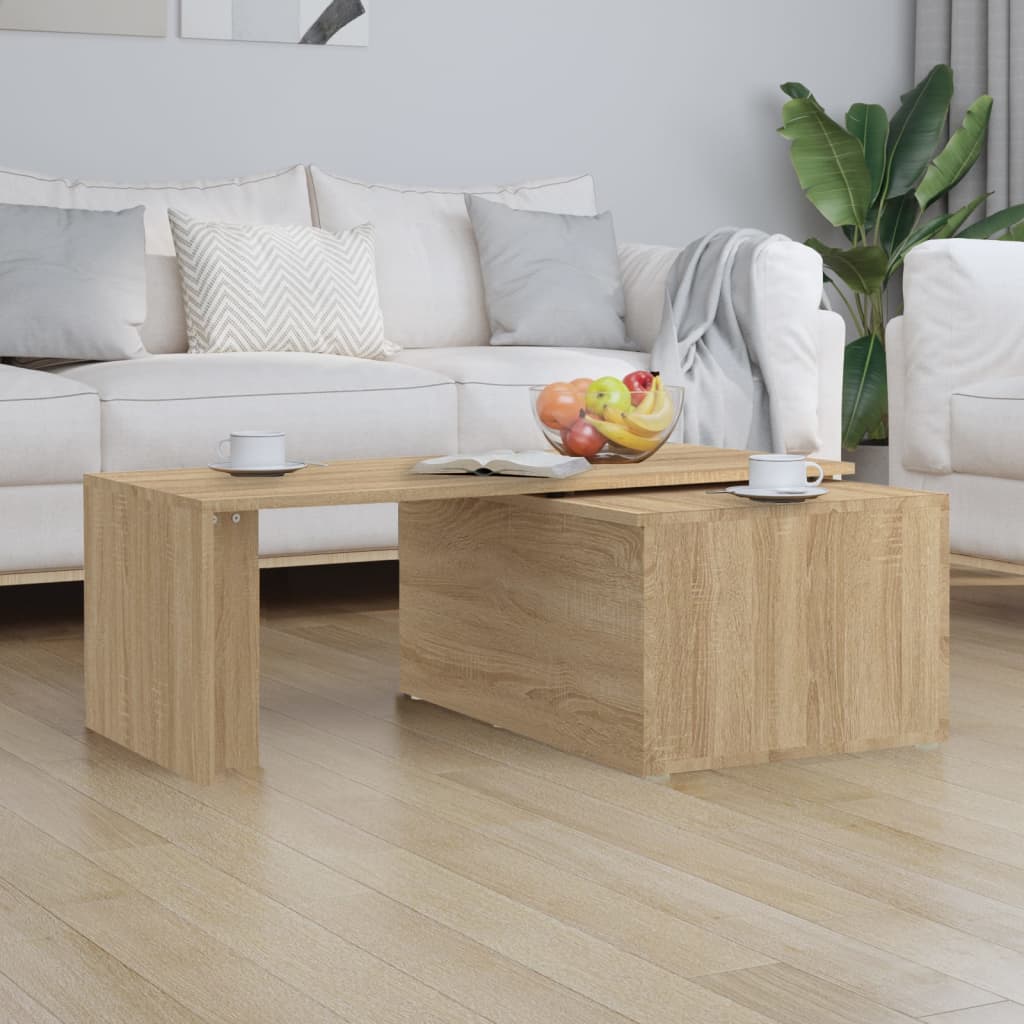 Salongbord sonoma eik 150x50x35 cm konstruert tre