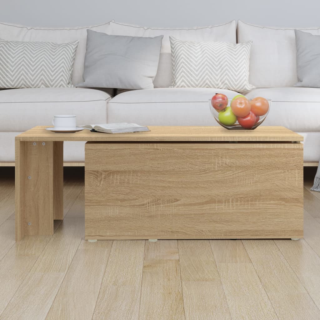 Salongbord sonoma eik 150x50x35 cm konstruert tre