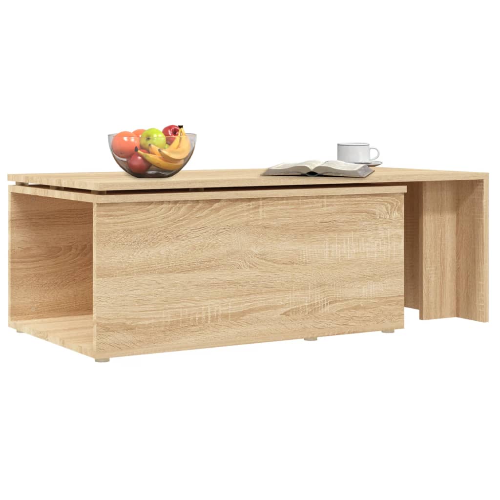 Salongbord sonoma eik 150x50x35 cm konstruert tre