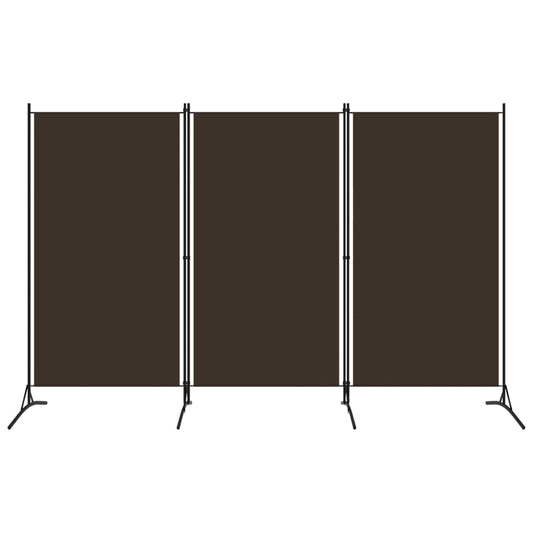 Romdeler 3 paneler brun 260x180 cm