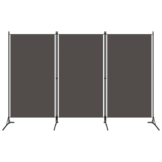 Romdeler 3 paneler antrasitt 260x180 cm