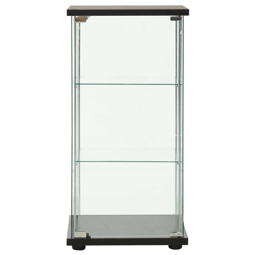 Oppbevaringsskap herdet glass svart