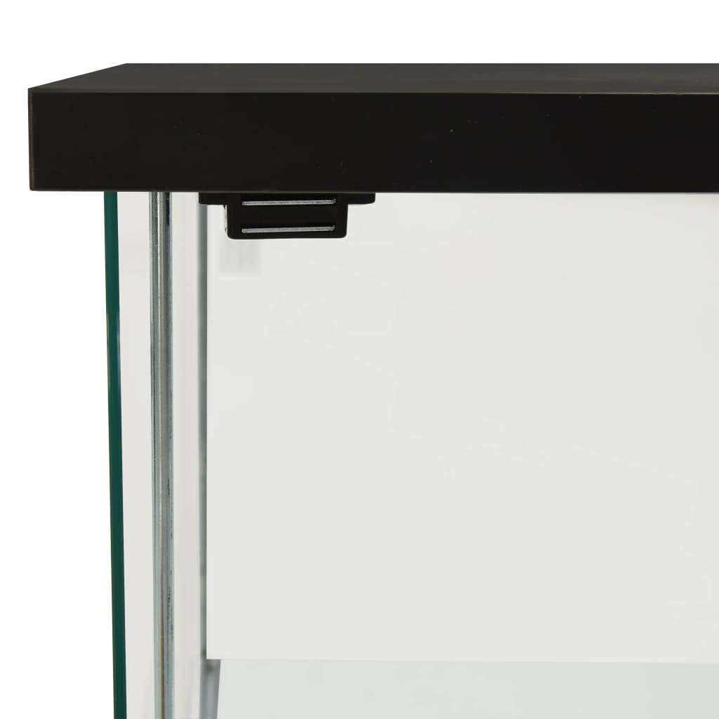 Oppbevaringsskap herdet glass svart