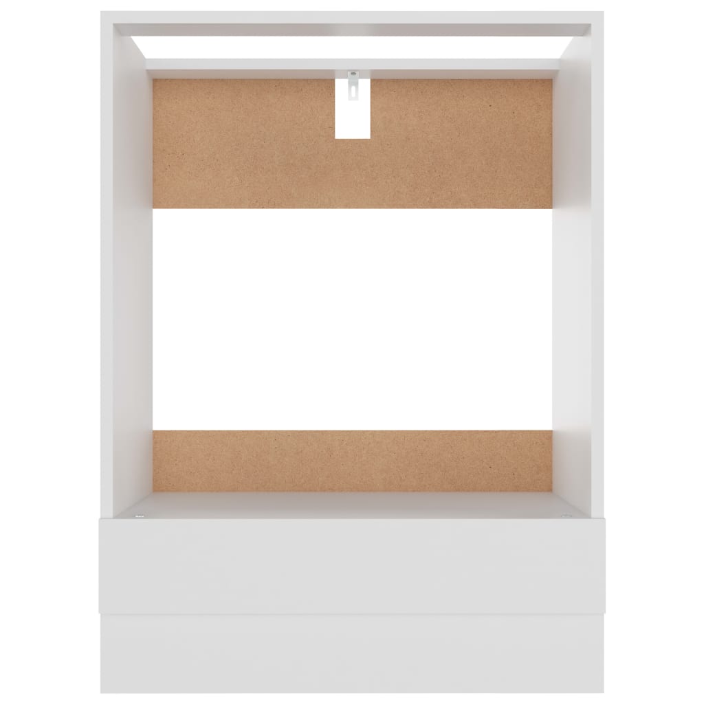 Ovnskap "Riga" hvit 60x46x81,5 cm konstruert tre