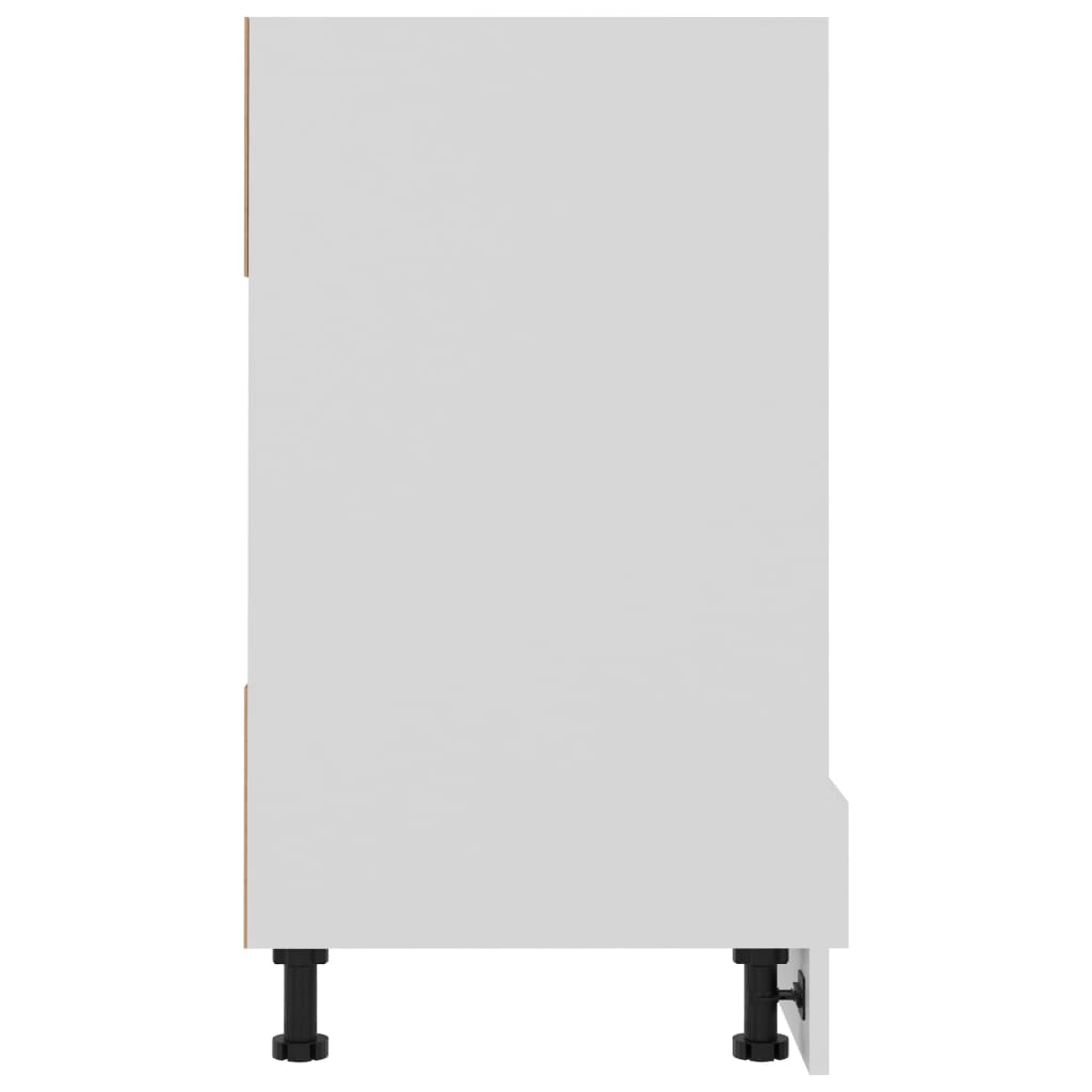 Ovnskap "Riga" hvit 60x46x81,5 cm konstruert tre
