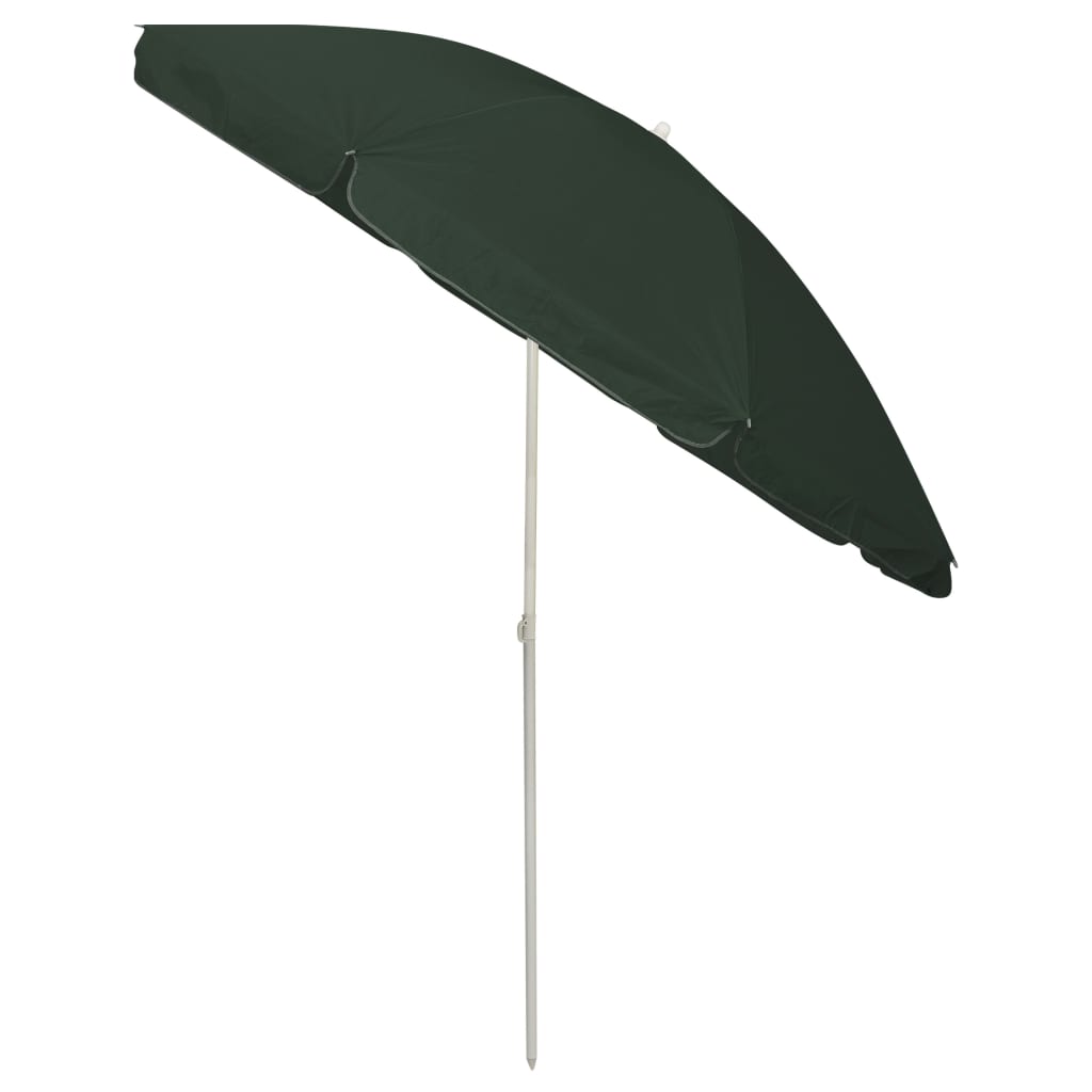 Strandparasoll grønn 240 cm