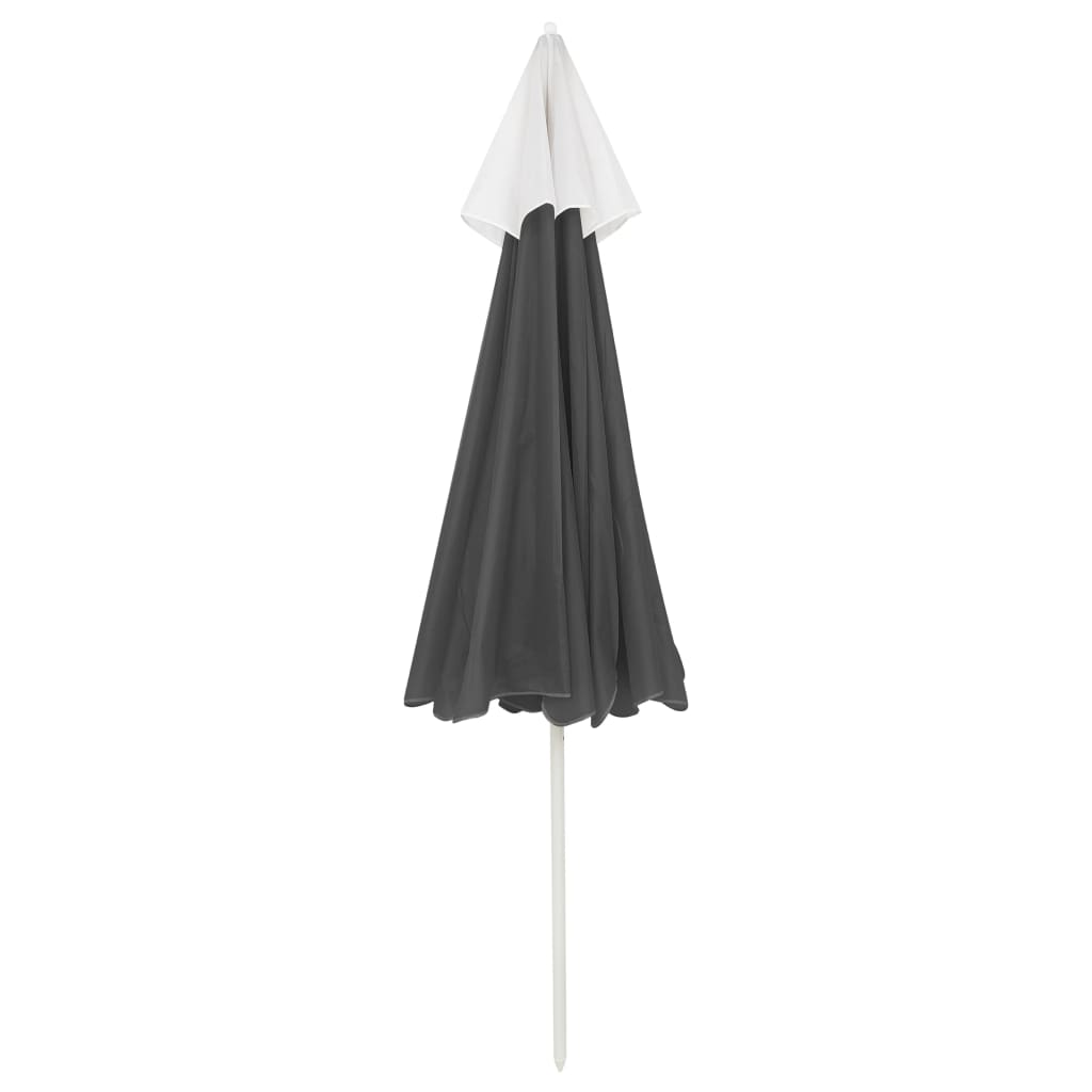 Strandparasoll antrasitt 240 cm