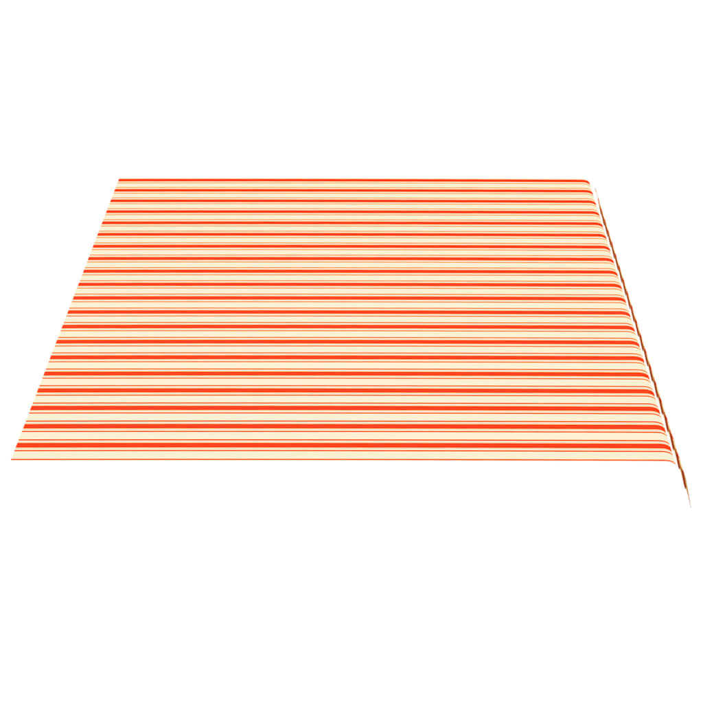 Erstatningsduk for markise gul og oransje 4,5x3 m