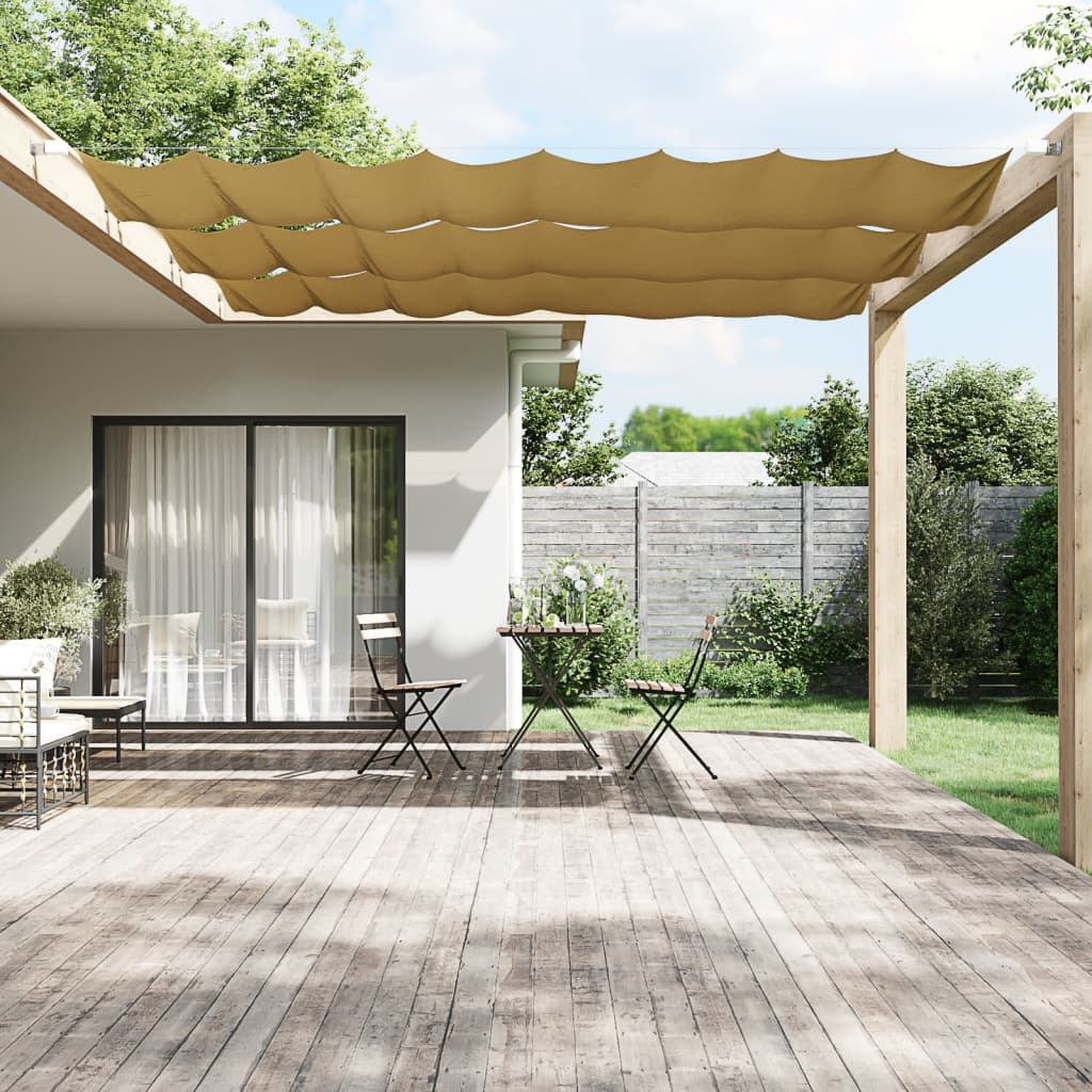 Vertikal markise beige 60x1000 cm oxfordstoff