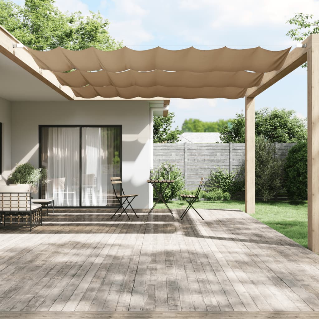 Vertikal markise gråbrun 180x1000 cm oxfordstoff