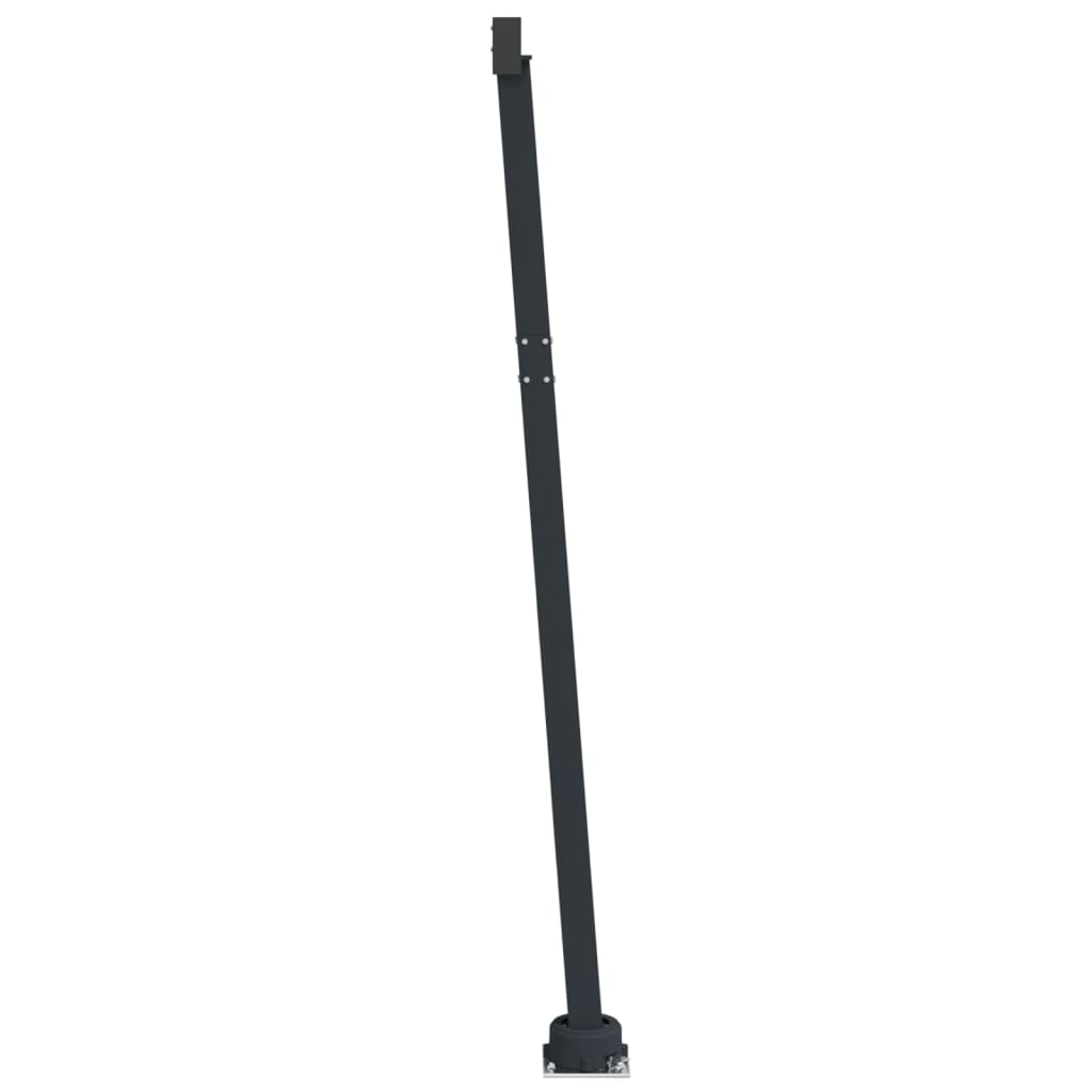 Markisestolpesett antrasitt 600x245 cm jern