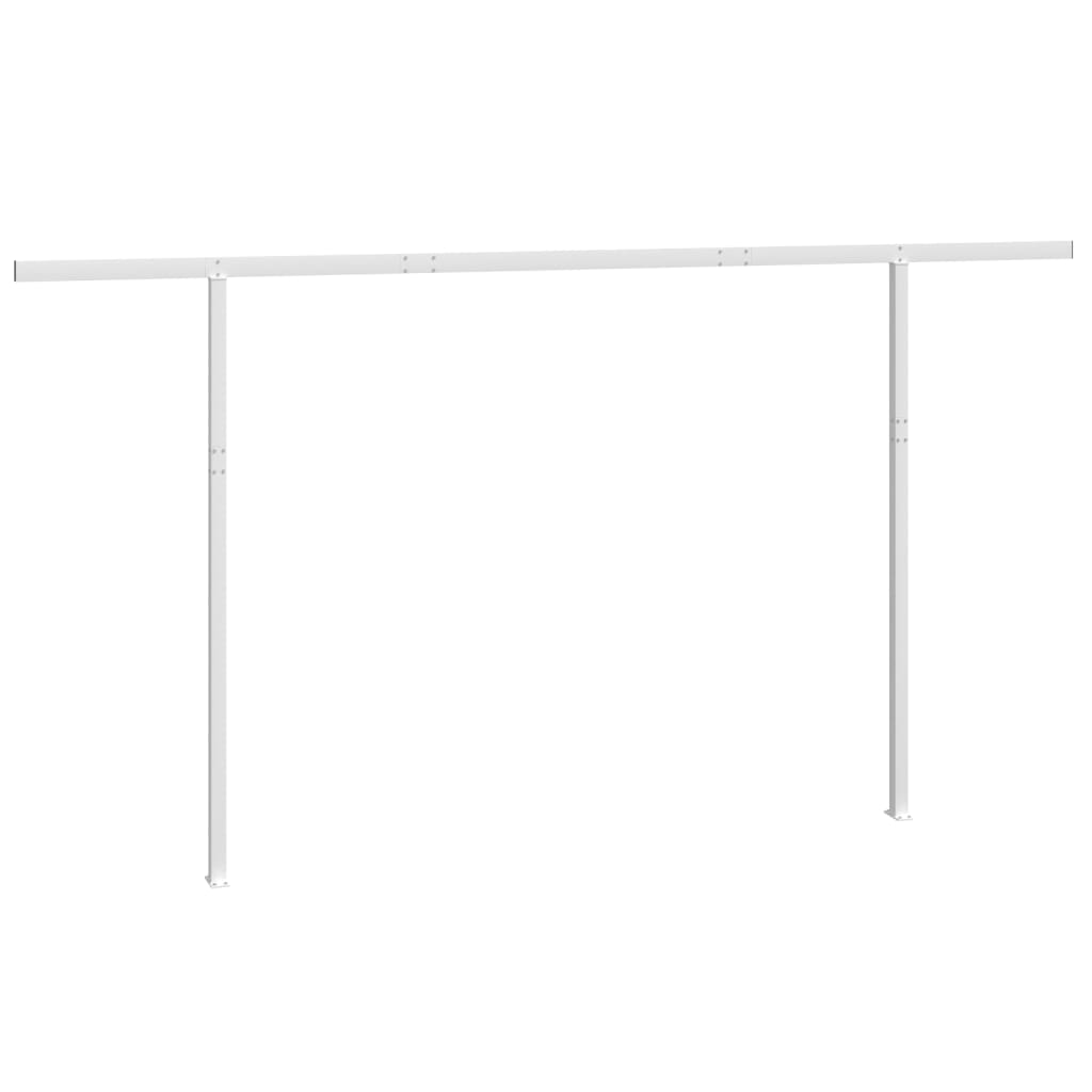 Markisestolpesett hvit 450x245 cm jern