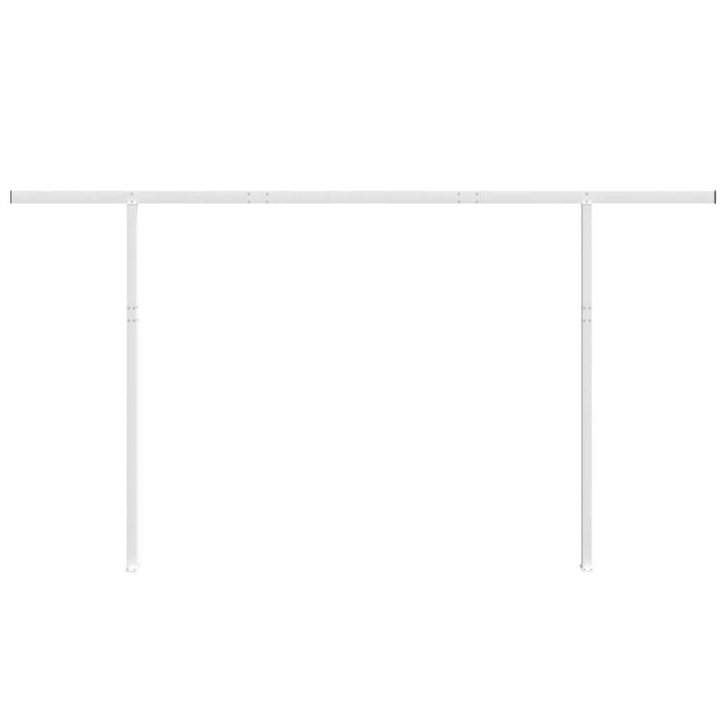 Markisestolpesett hvit 450x245 cm jern