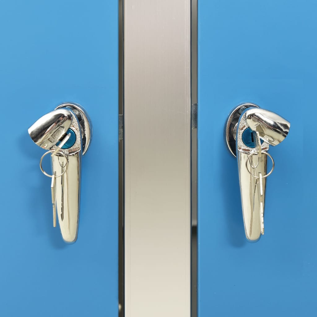 Søppeldunkskur dobbelt 138x77,5x112,5 cm rustfritt stål