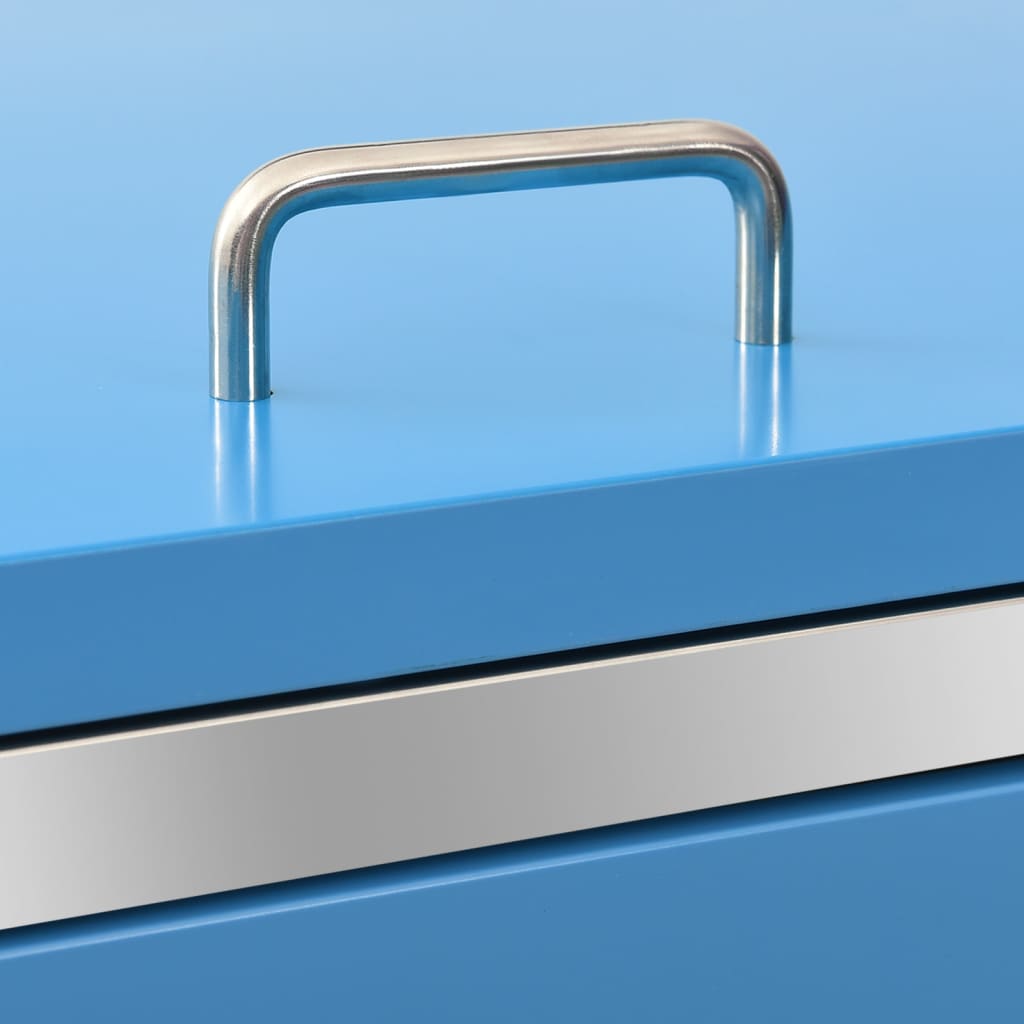 Søppeldunkskur trippelt 207x77,5x112,5 cm rustfritt stål