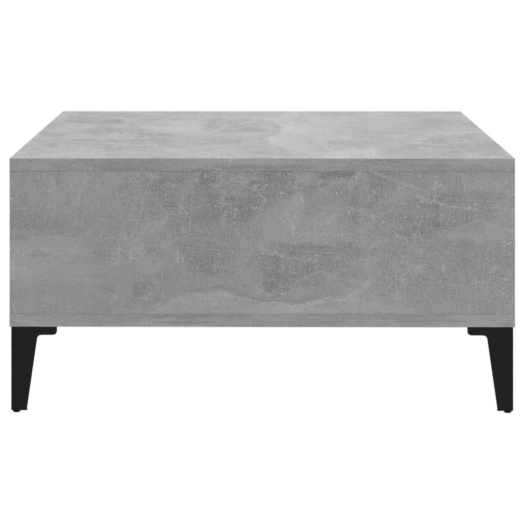 Salongbord betonggrå 60x60x30 cm konstruert tre